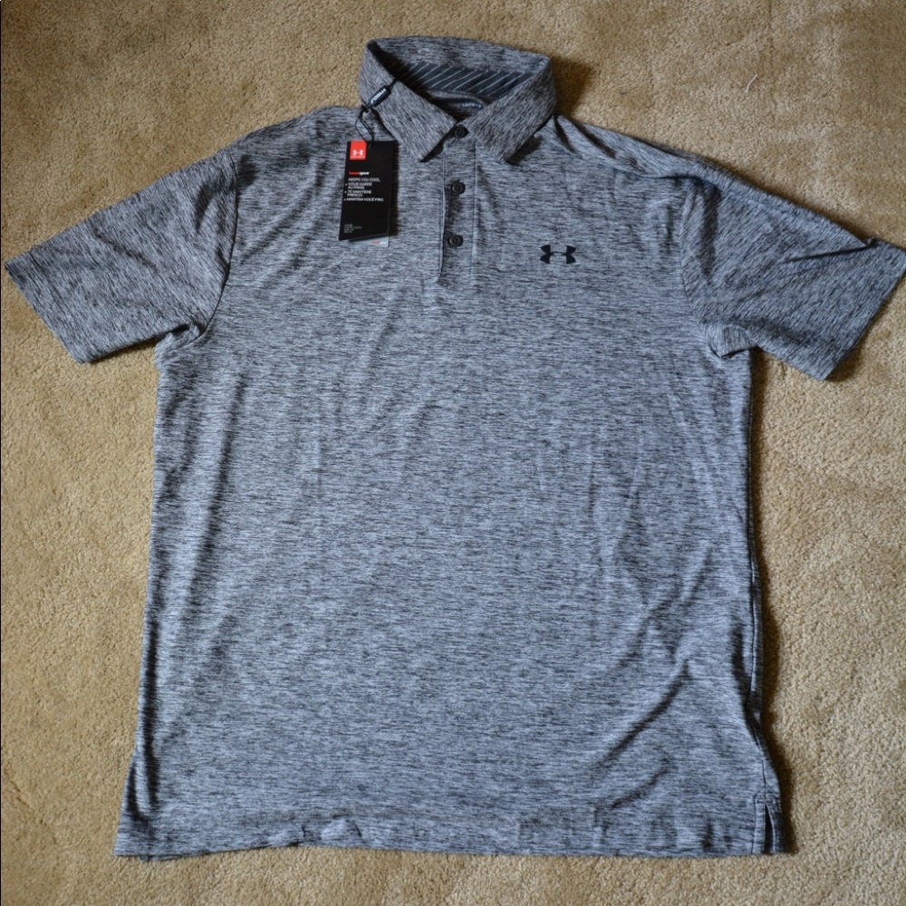 Under Armour Heat Gear Golf Polo: Men’s Large